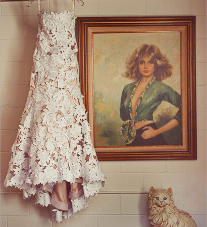 bridal, fashion and cat