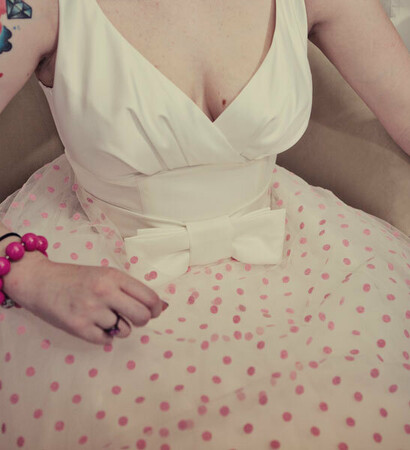 pink, bow and dress