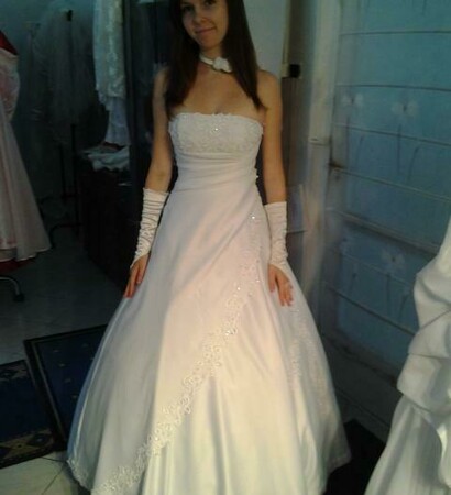girl, wedding dress and waltz