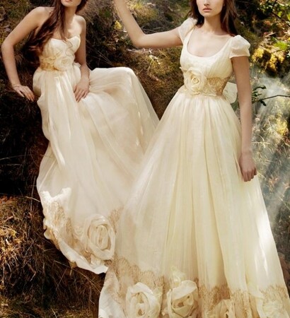 rose, ivory and dress
