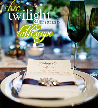 green, table setting and edward cullen