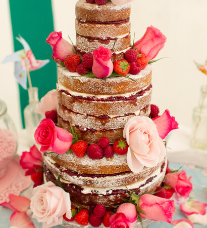 home made, 1940s and wedding cake