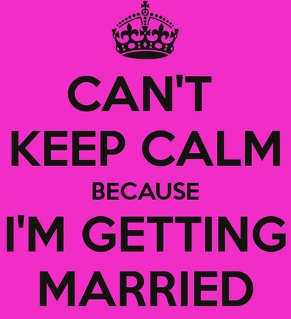 keep calm, married and quote