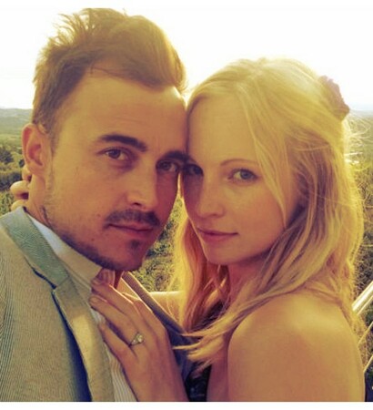 joe king, caroline forbes and engaged
