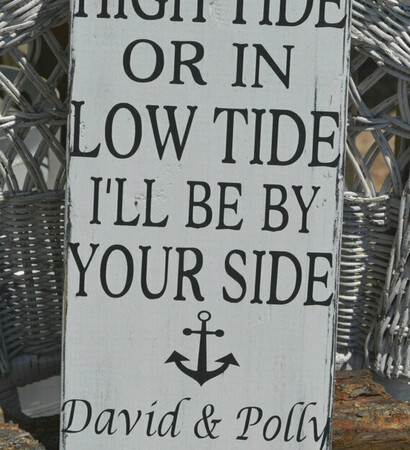 personalized, anchor and couple sign