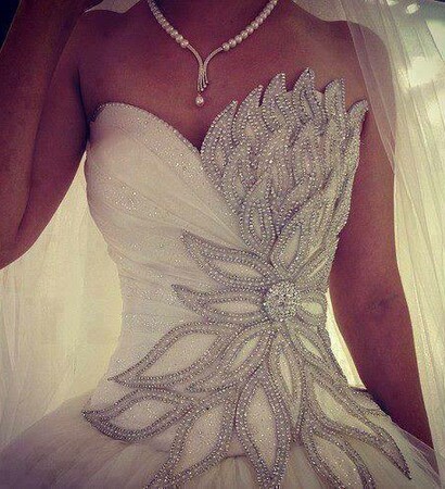 shining, diamonds and weddingdress