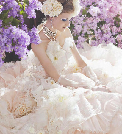 bridal, flowers and lilacs