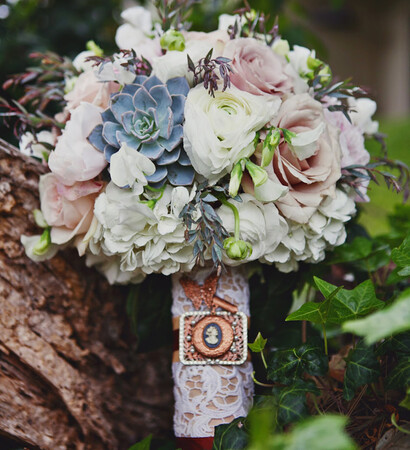 flowers, bouquet and succulent