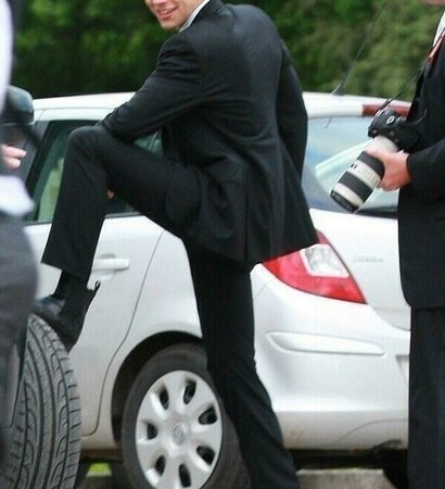 anne cox, larry stylinson and suit