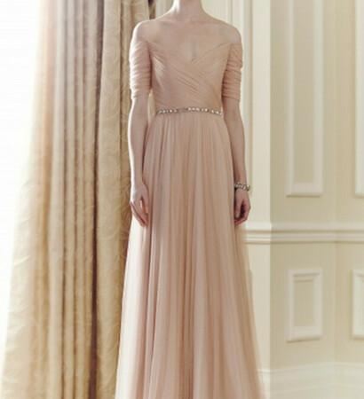 beauty, fashion and pink wedding dresses