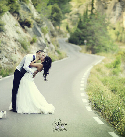 road, lovers and bride