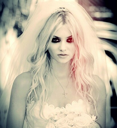 rose, white dress and beautiful
