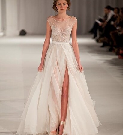 model, wedding dress and fashion show