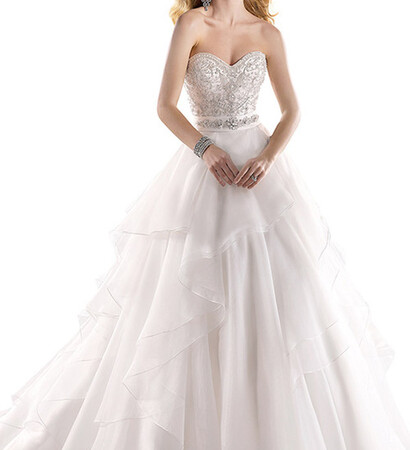 sweetheart, elegant and wedding dress