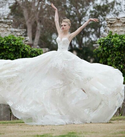 white dress, dress and wedding dress