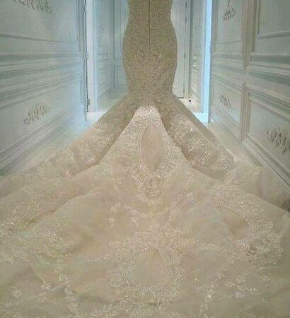 dress, wedding dress and luxus