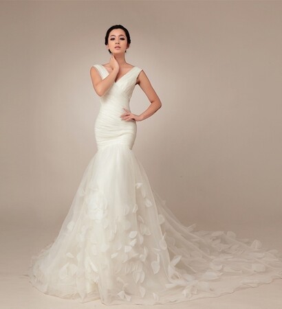 white, well fitted and princess
