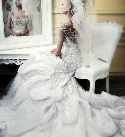 dress, photo and bride