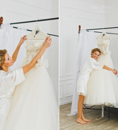 girl, smile and wedding morning