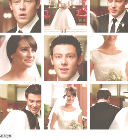 :(, cory monteith and lea michele
