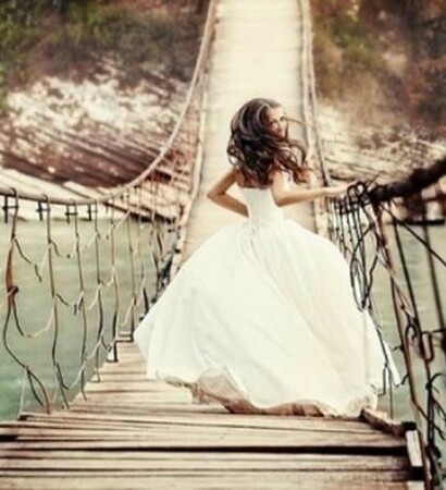 white dress, wedding dress and way