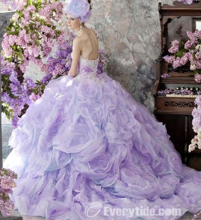 dresses, purple wedding dresses and wedding gowns