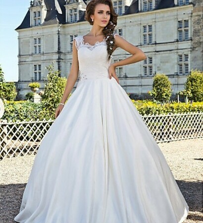 hairstyle, ball gown wedding dress and wedding dress