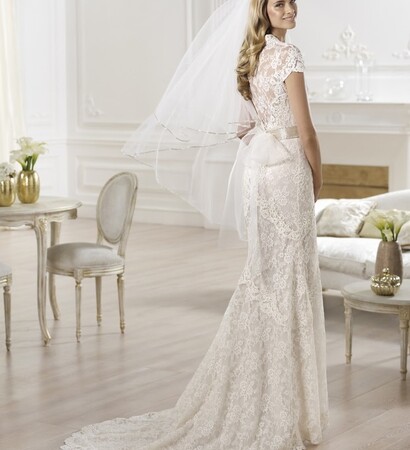 lace, bride and Pronovias