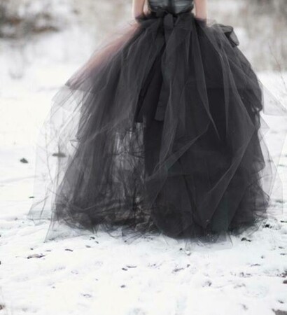 bride, winter and random