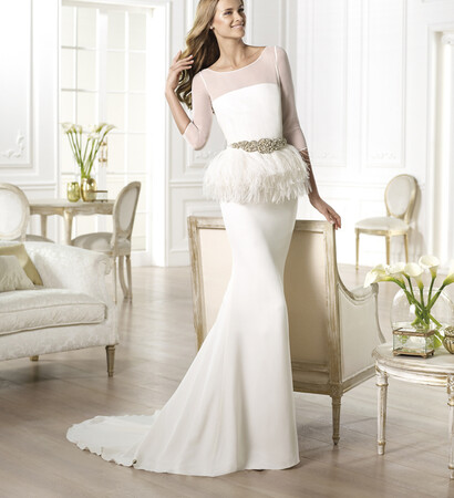 feathers, bride and atelier pronovias
