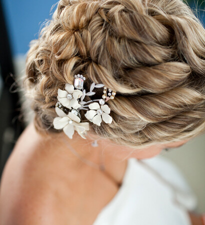 hairstyle, up do and bridal