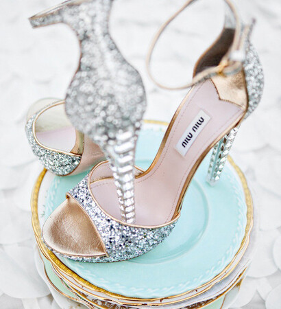 white, bride and heels