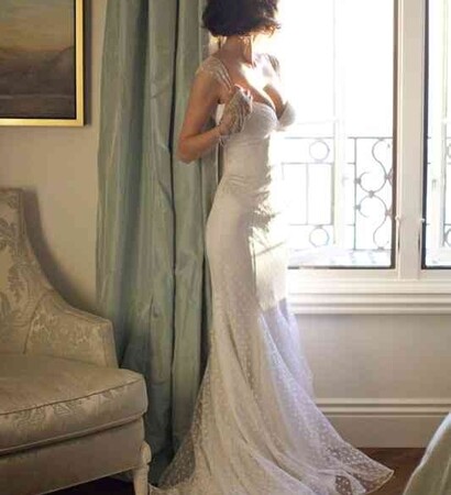 dress, white and bride