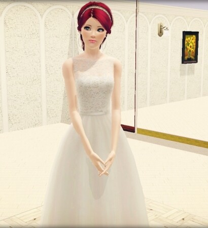 wedding dress, beautiful and sims3