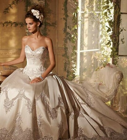 beautiful, wedding dress and style
