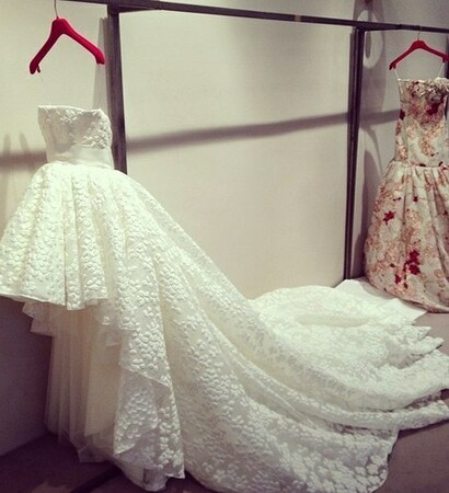 white, wedding dress and fashion