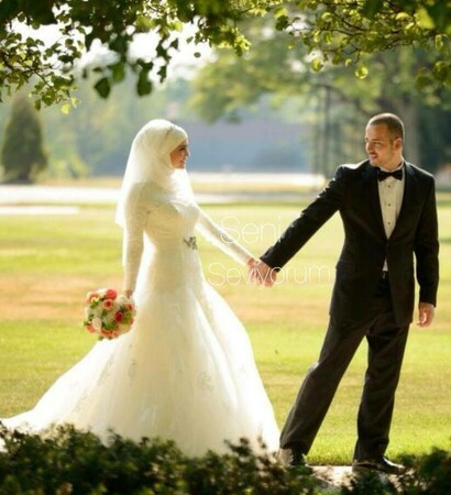 muslimcouple, bride and muslimah