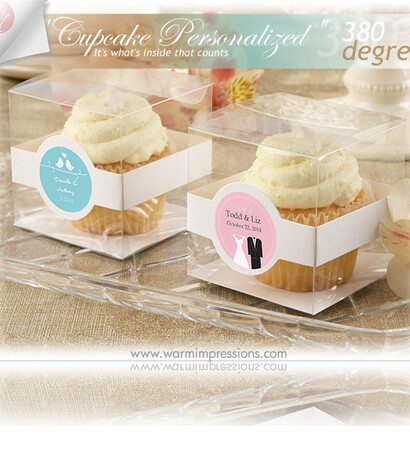 wedding favors, personalized cupcakes and party favors