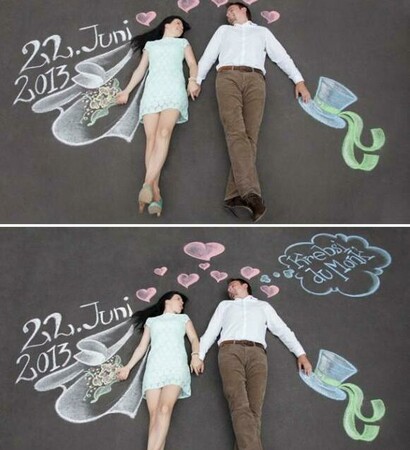 save the date, couple and photo