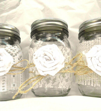 mason jar, centerpiece and decor