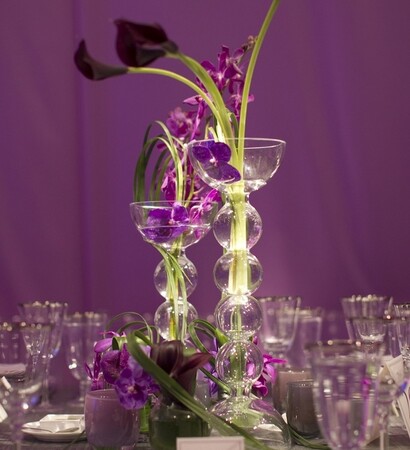 decor, tablescape and purple