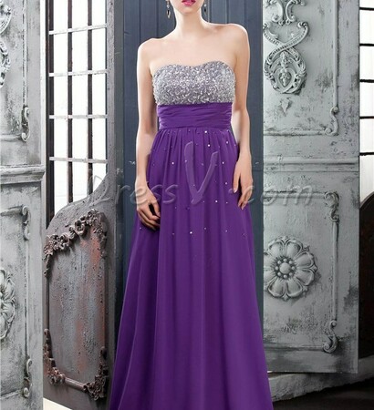 floor-length, dressv and strapless brush