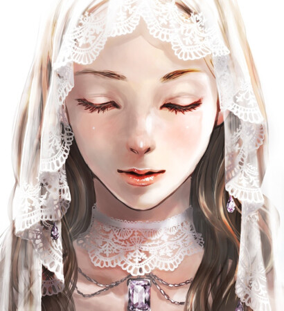 white dress, pure and girl