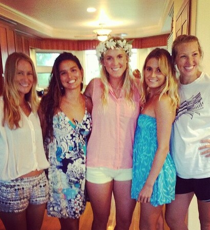 alana blanchard, friends and pro surfer