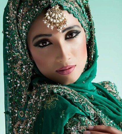 bride, dress and abaya