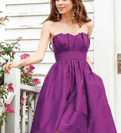 dress, strapless and wedding party