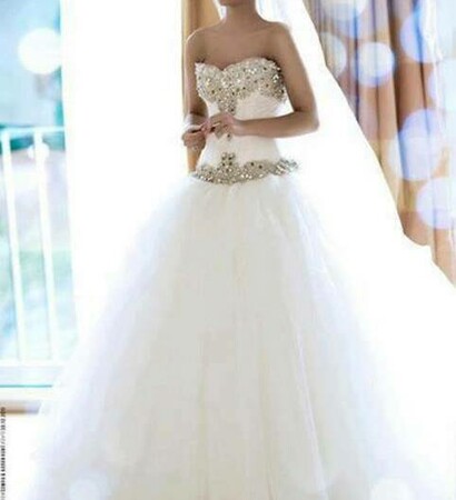 white, cute and straples