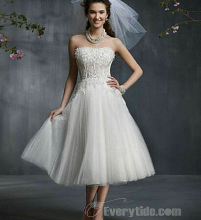 white wedding gown, short wedding dress and cheap wedding dress