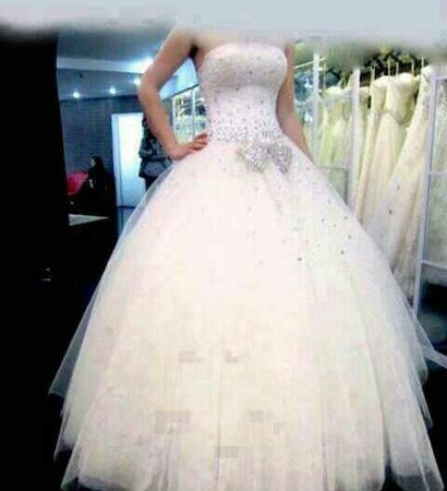 ابيض, dress and جميل