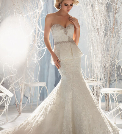 lacy, train and peplum